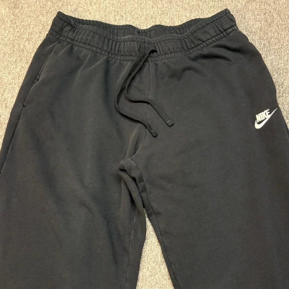 Nike Sportswear Essential Fleece Wide Leg‎ Sweatpants Black Women Large BV4091